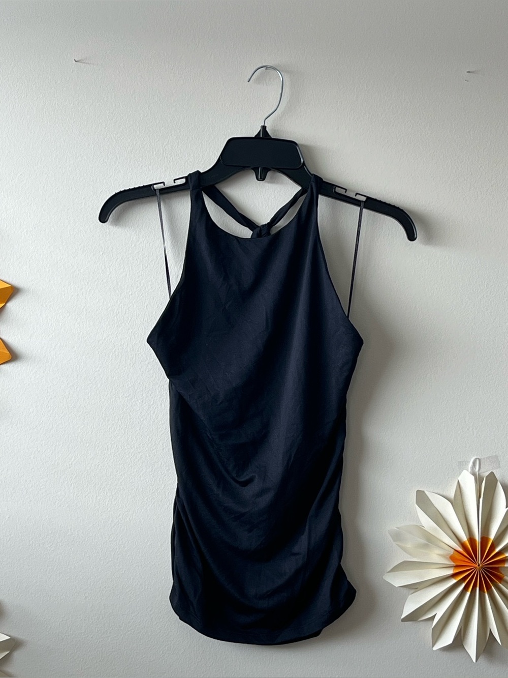 Anthropologie Stretchy Black Halter Top S